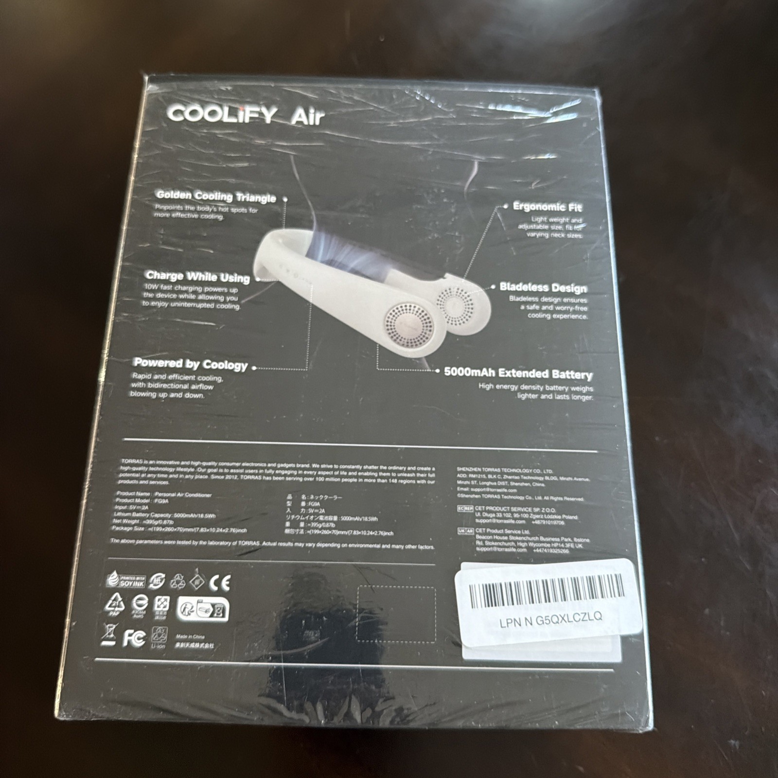 TORRAS Coolify Air Ultra Light Personal Air Conditioner Heat gallery
