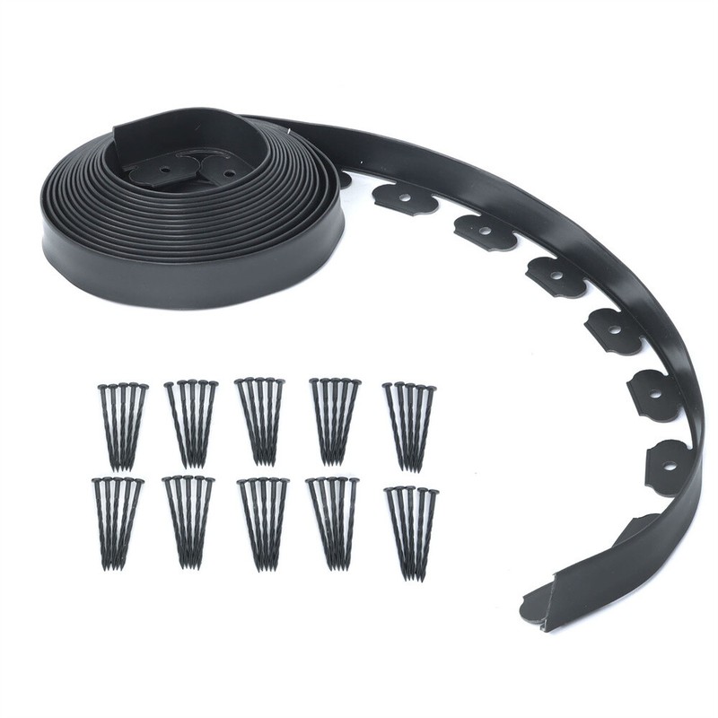 L-shaped Landscape Edging Border Kit 40 FT No-Dig Garden Edge Lawn Border gallery