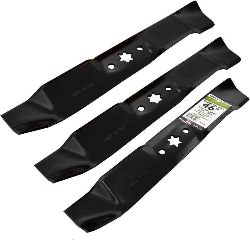 3 Mulching Blade Set for 46" Deck MTD Cub Cadet LT1045 LT1046 I1046 Riding Mower gallery