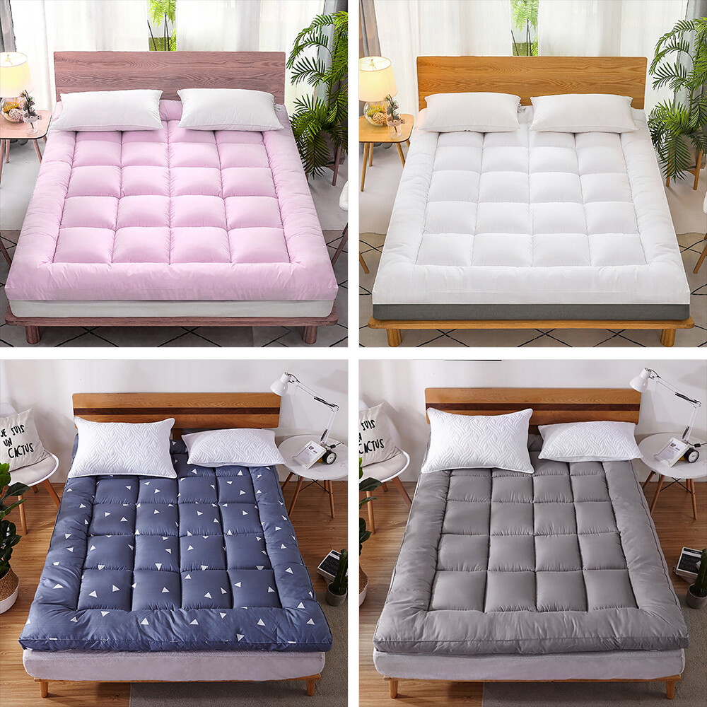 Mattress Pad Cover Topper Protector 72D King Queen Full Twin Size Pillow Top gallery