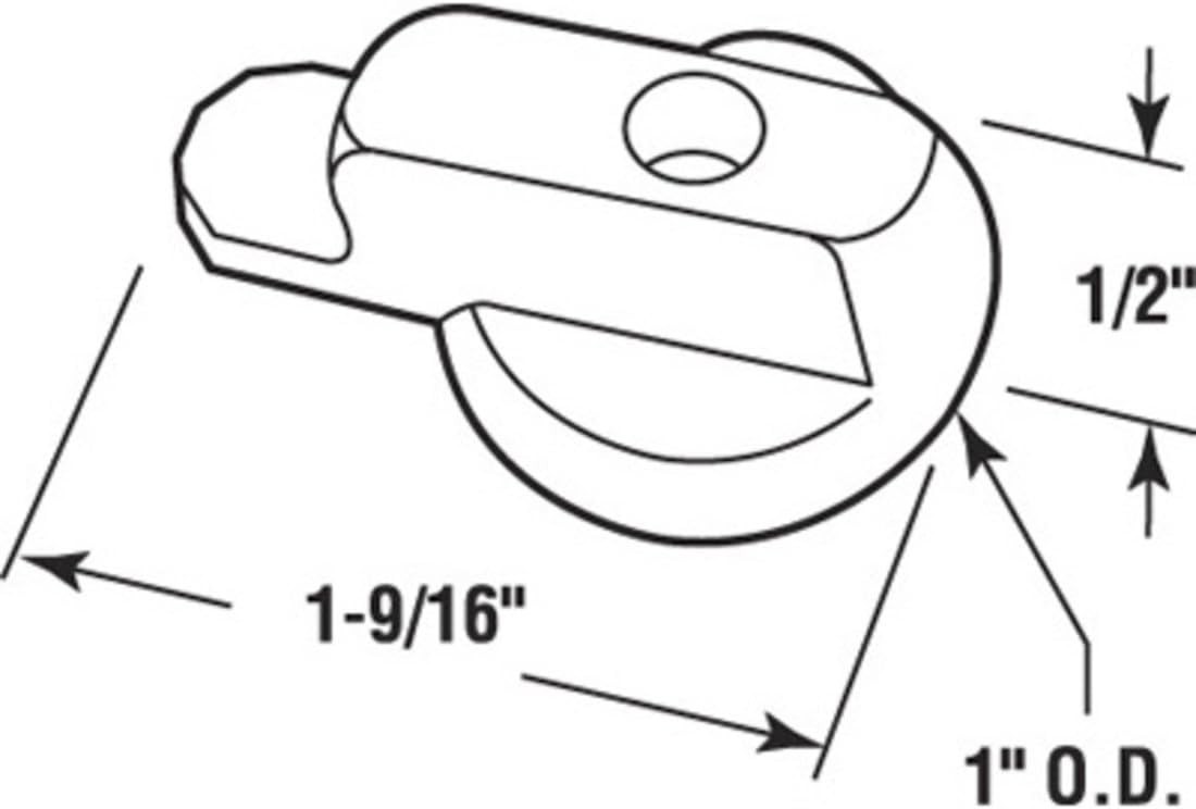 Modern White Screen Door Latch - Perfect for Two-Panel and Three-Panel Doors gallery