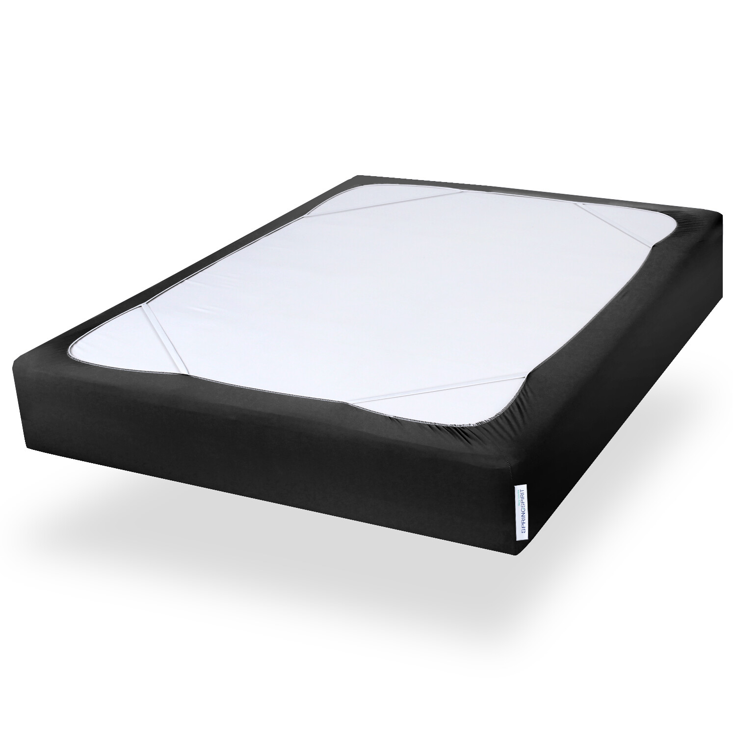 Box Spring Cover with Smooth Elastic Woven Washable Black Twin/Full/Queen/King gallery