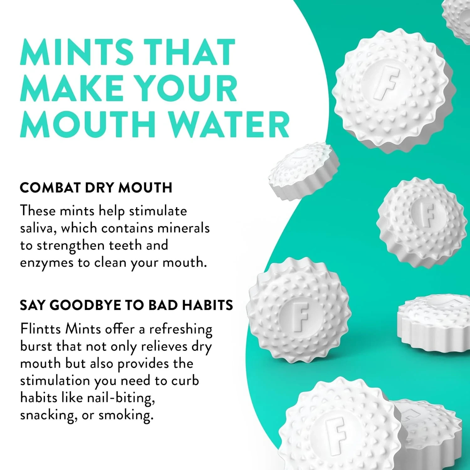Flintts Mouth Watering Mints - Lemon - F-Strength 250 - Dry Mouth Mint gallery