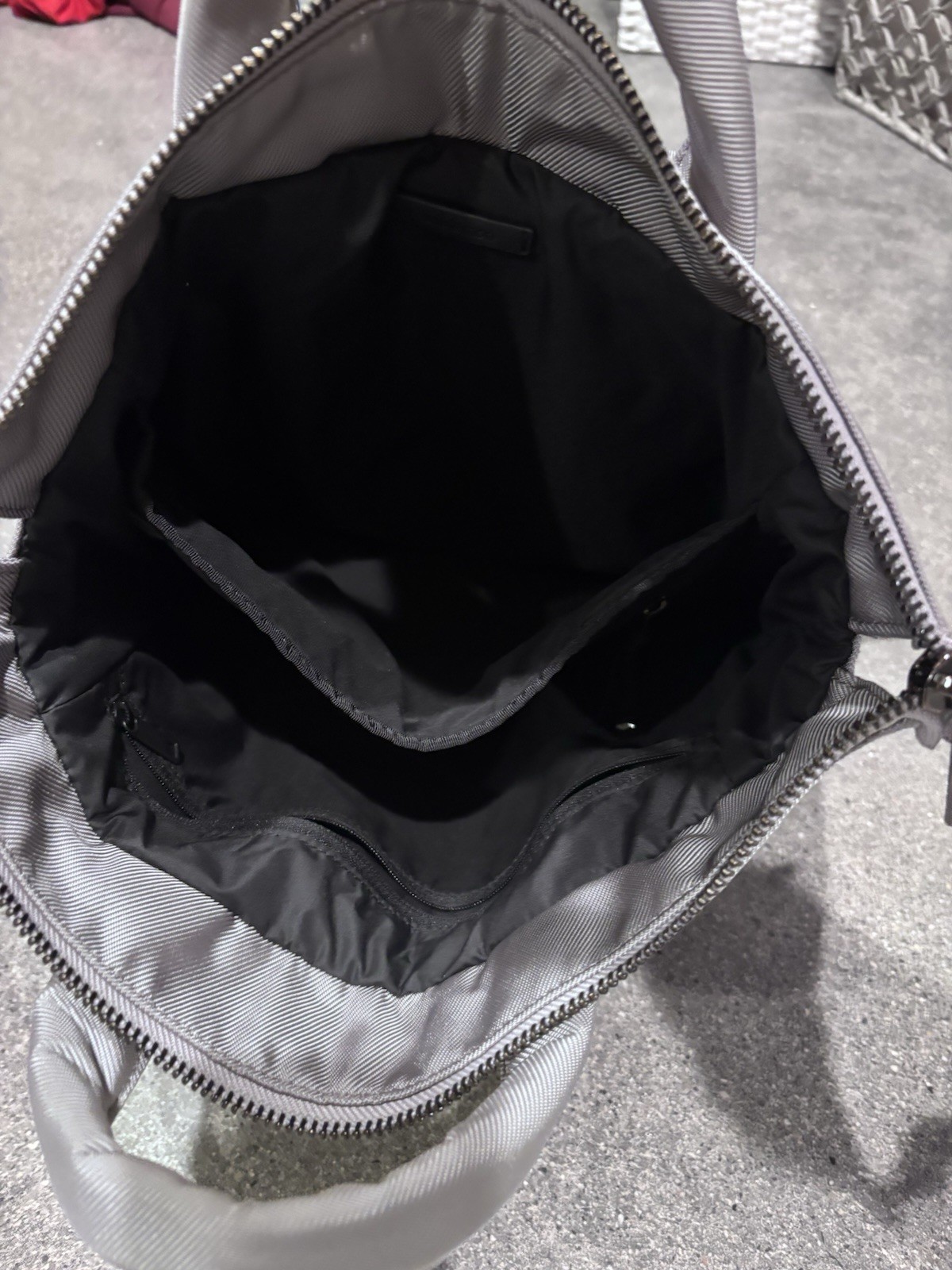 Grey Lululemon Square Multi-pocket Backpack with Adjustable Straps 5