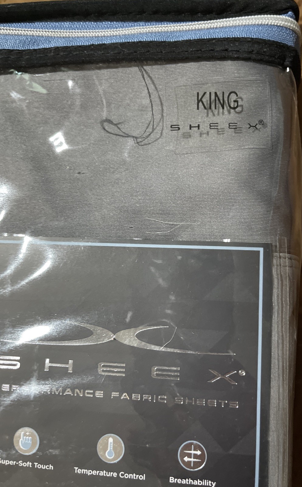Sheex Original Performance Fabric 2 King Cooling Pillow Case Graphite gallery