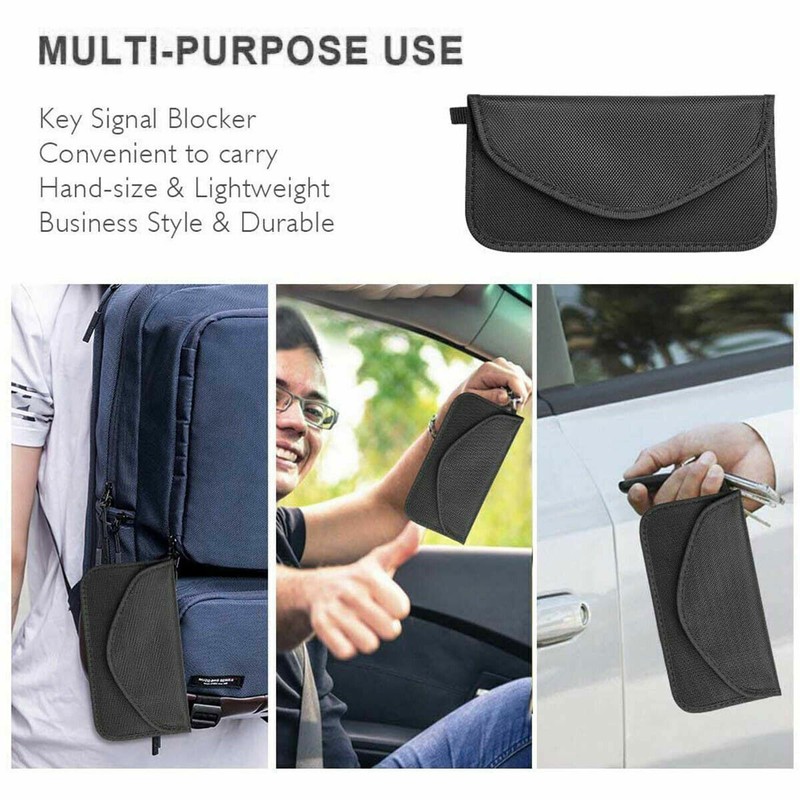 2 Pack Faraday Bag Cell Phone Wallet Blocker Radiation Signal Shielding Case gallery