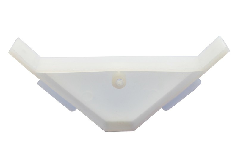 90 Degree Cabinet Triangle Bracket, Plastic, White Corner Support Braces gallery