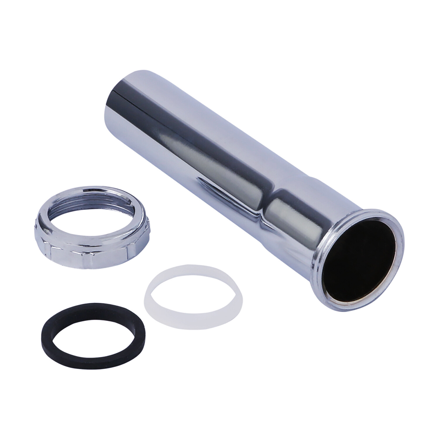 Flexcraft 1-1/4"-6in Slip Joint Extension Tube Tubular Drain Chrome Plated Brass gallery