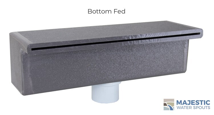 Tomaso 18" Water Sheet Pool/Spa & Fountain, Water Wall Spillway in Gray BTM Fed gallery