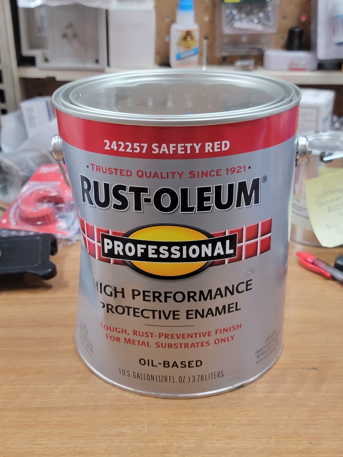 Rust-Oleum 242257 Safety Red, Oil-Based. One Gal Dent Container. FreeShipL48,GB gallery