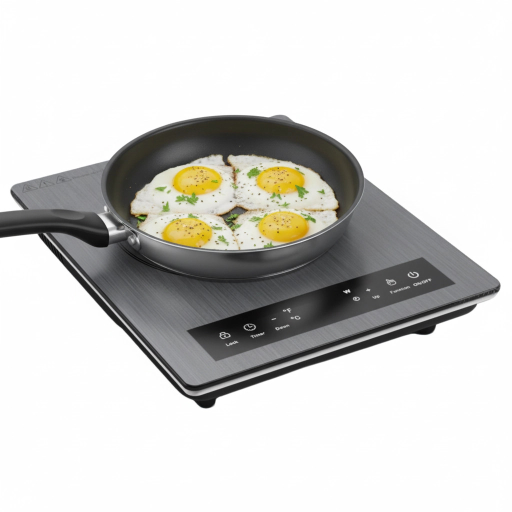 ANHANE Single Burner 1800W Portable Induction Cooktop Countertop Burner, Black gallery