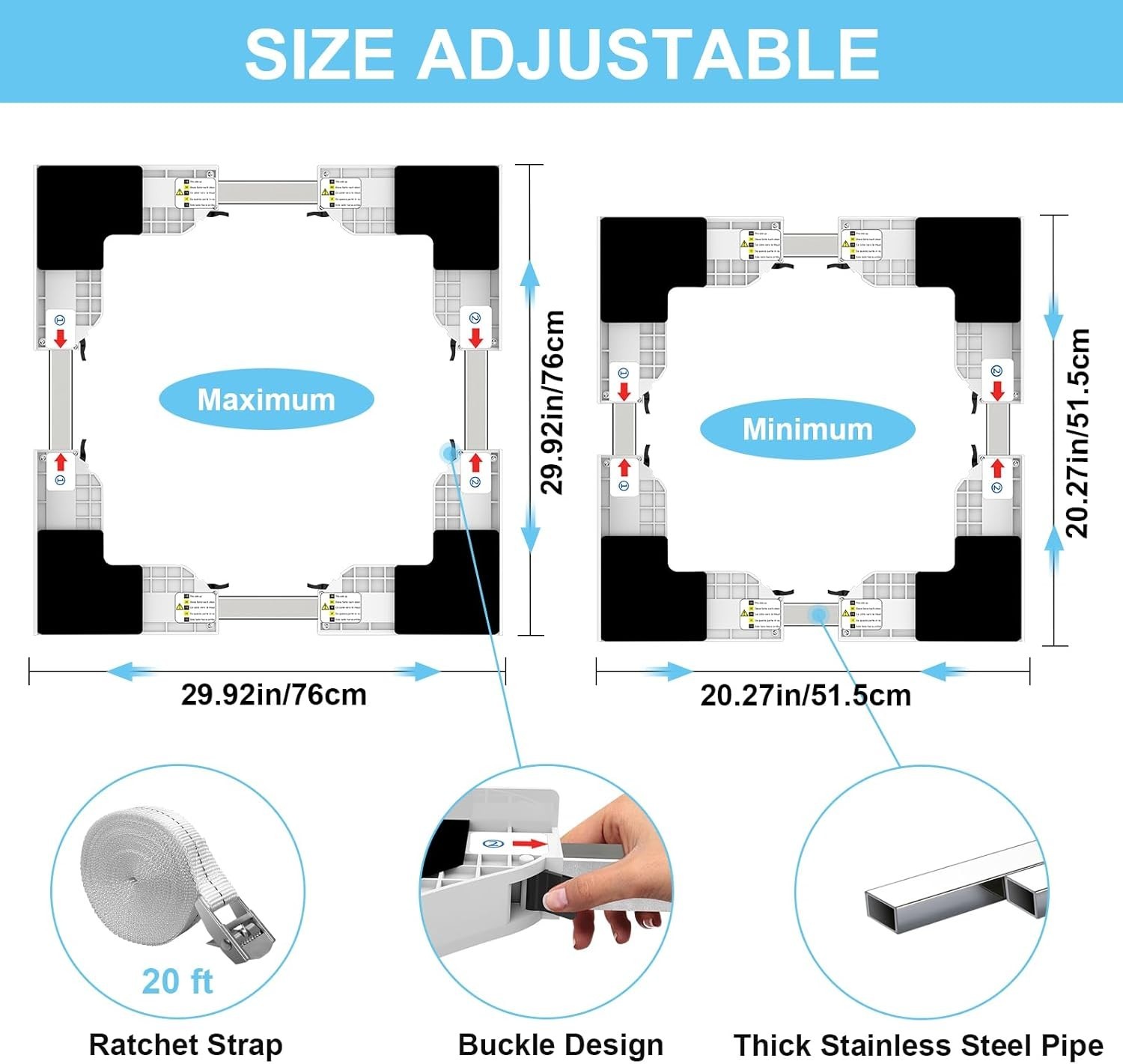 Upgrade Washer Dryer Stacking Kit, Universal Washer Dryer Stacking Kit Adjust... gallery