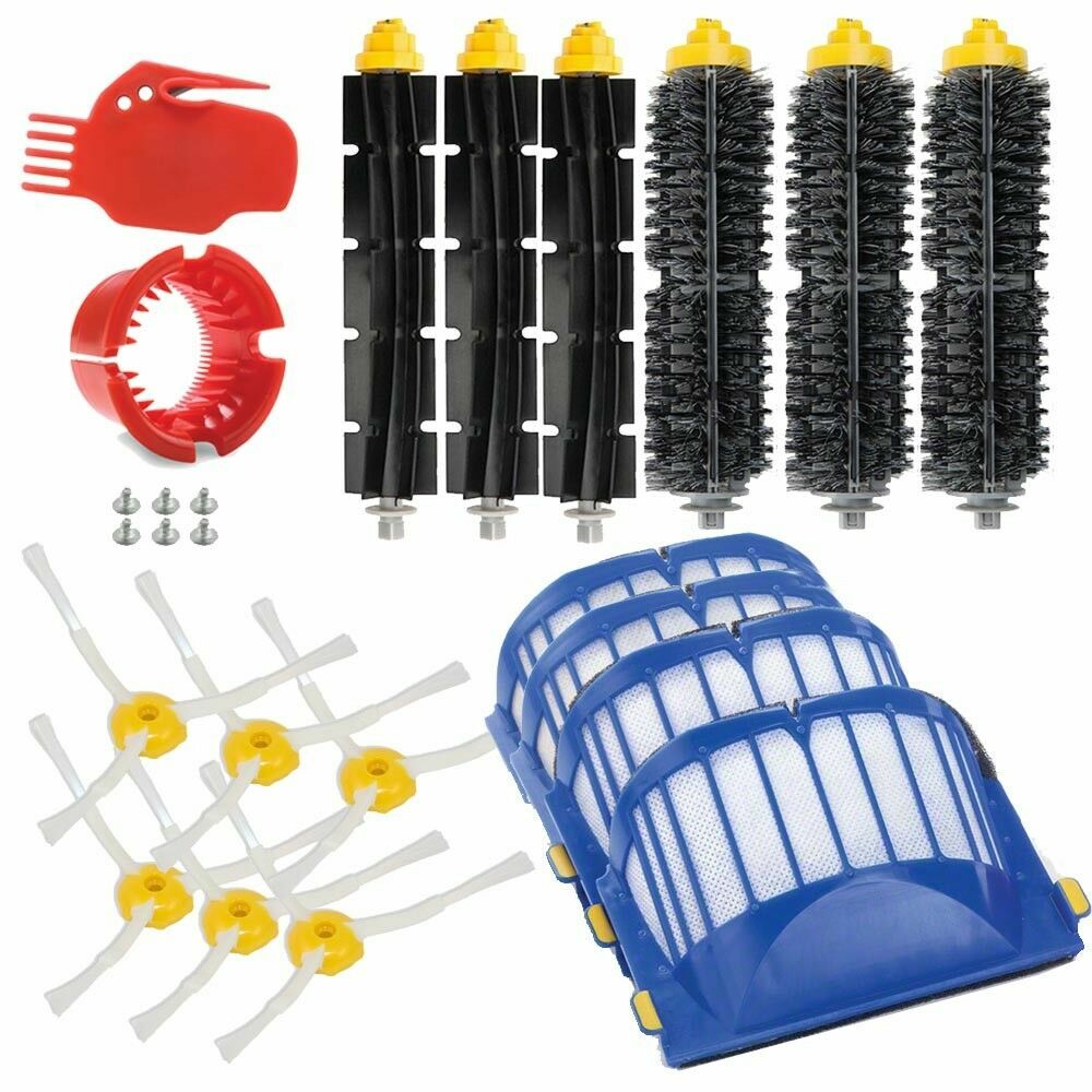 Replacement Parts Kit For iRobot Roomba 600 Series Vacuum Filter Brush Cleaner gallery