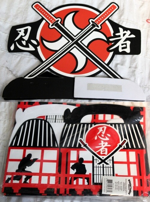Ninja Birthday Party Kit Pack Set Table Decorations Balloons Knife Star Gear Toy gallery