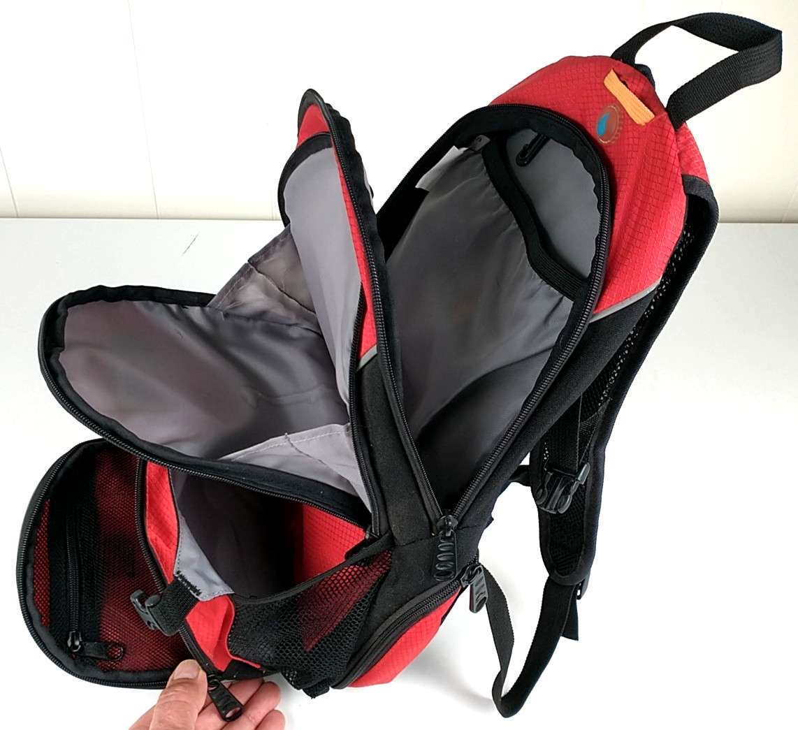 High Sierra Red Hydration Backpack Air Flo Support Back NICE 1084 5