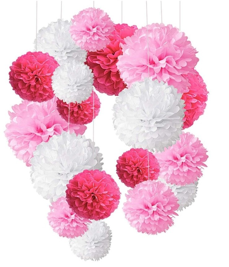 5cm 10cm 15cm 20cm Wedding Decorative Home Decor Tissue Birthday Decoration Flow gallery