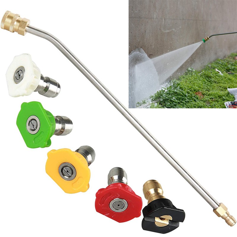4000PSI High Pressure Car Power Washer Spray Gun Wand 14" Extension Lance Nozzle gallery