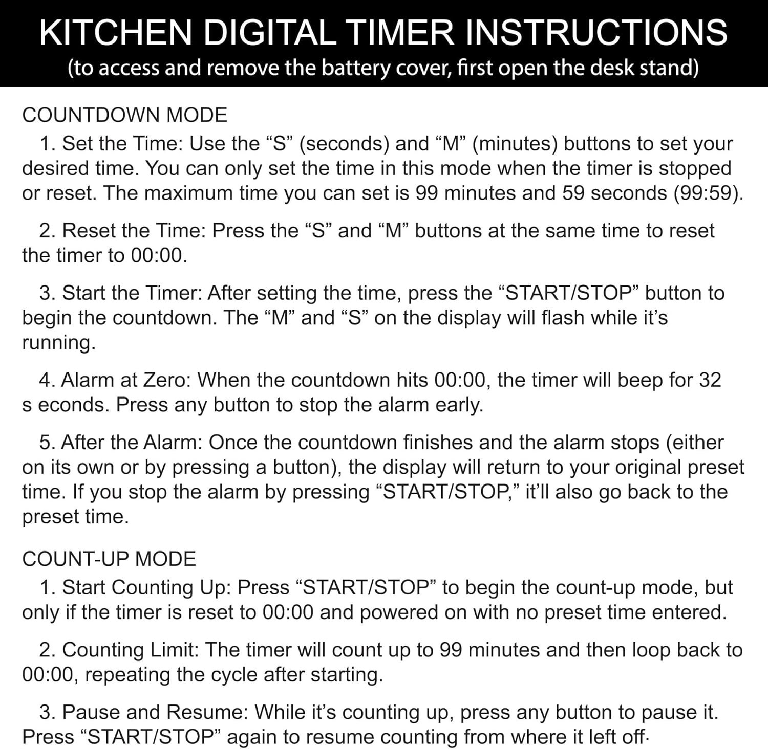 Sleek Digital Kitchen Timer: Stainless Steel, Very Easy to Steel gallery