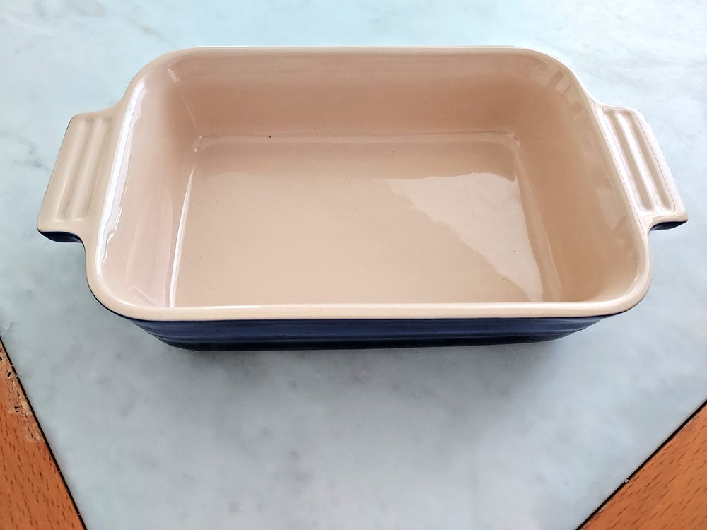 Le Creuset Blue Small Rectangular Baking Casserole Dish 7" X 5" X 2”