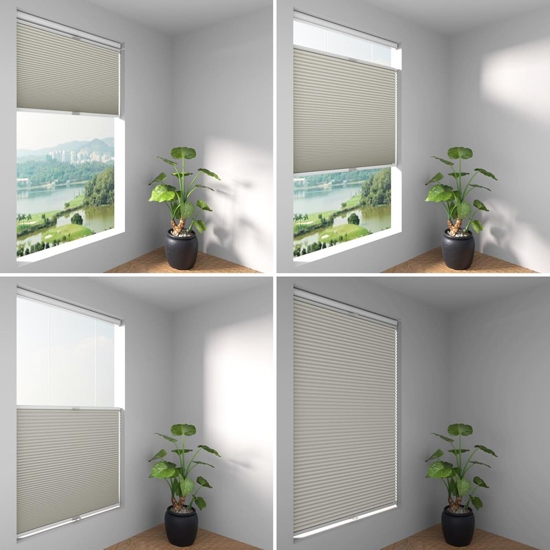 Changshade CUSTOM CUT Blackout Top Down Bottom Up Window Shade Honeycomb Blinds gallery