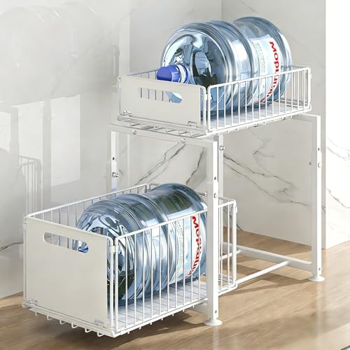 2-Tier Multi-Use Kitchen Under Sink Organizer - White - 1 Pack - Style A gallery
