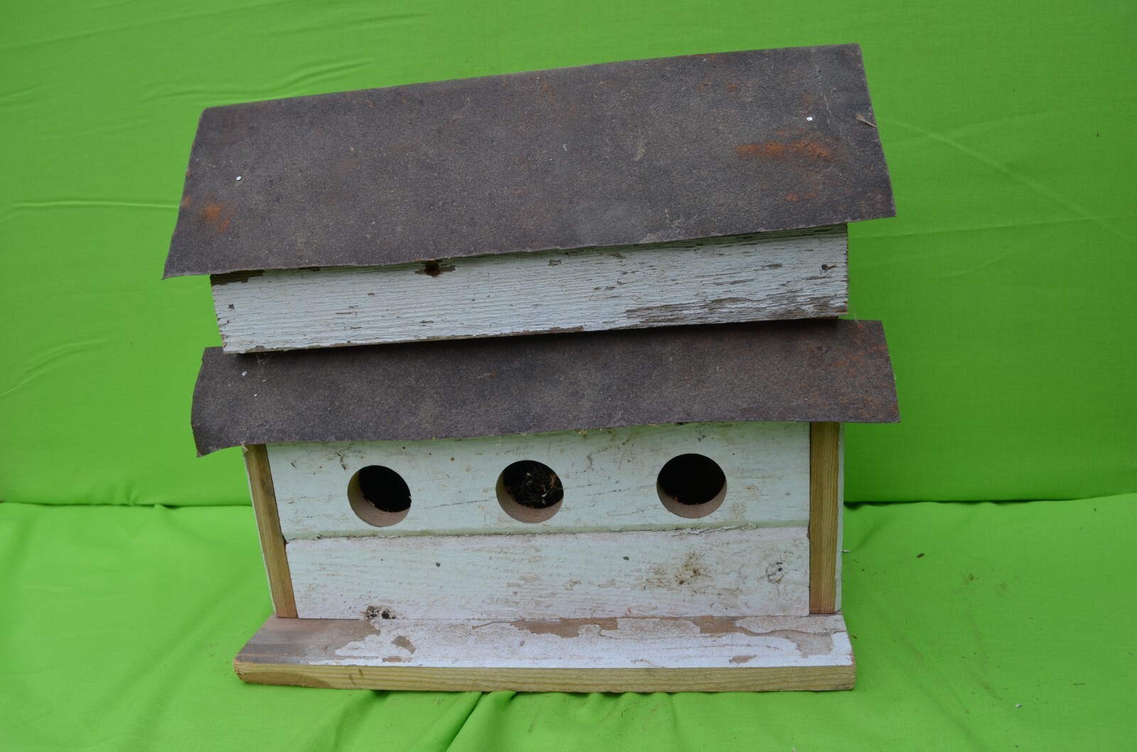 Handcrafted 3 Hole Reclaimed Birdhouse. Made From 100 + Year Old Barn wood gallery
