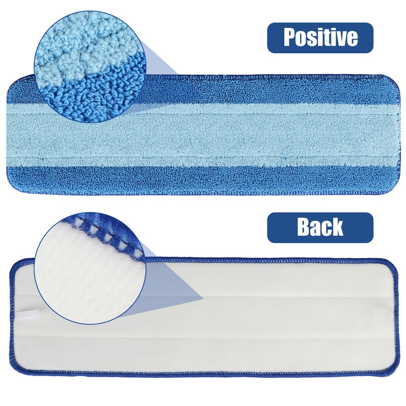 3Pcs Replacement Microfiber Cleaning Refill Pads For Bona Mop 18" Reusable Tools gallery