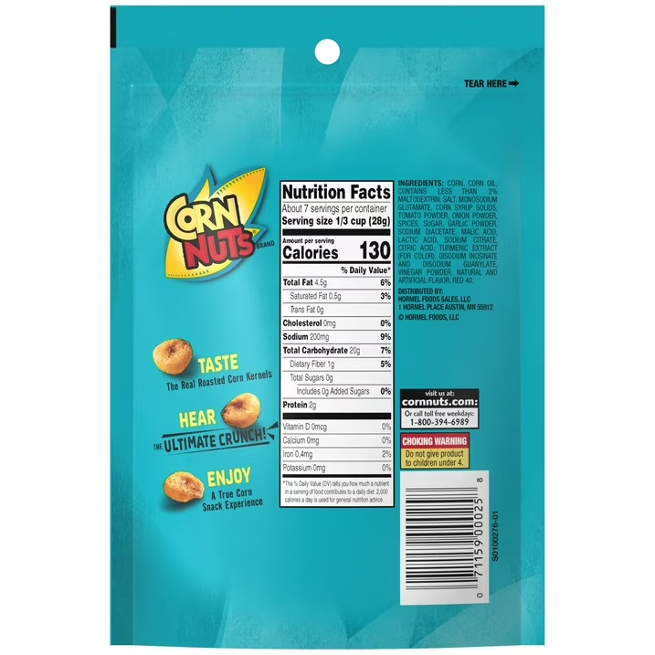 (6 pack) CORN NUTS Ranch Crunchy Corn Kernels Flavored Nuts Snack, 7 oz gallery