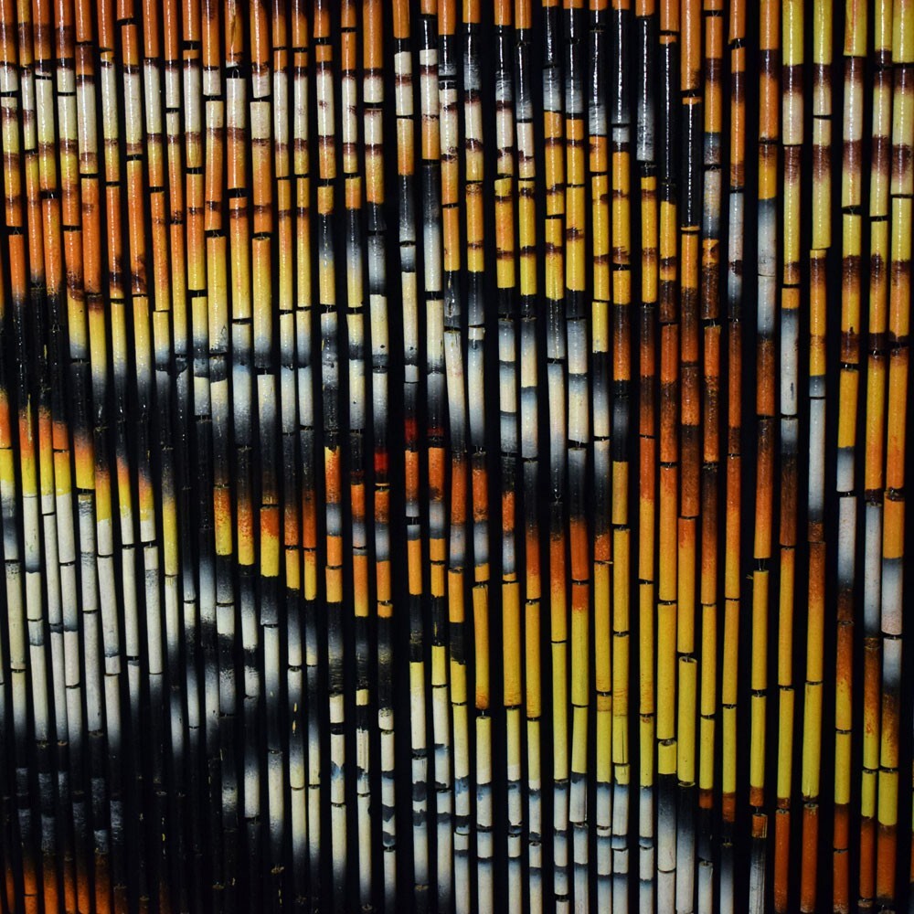 Bamboo Handmade Curtain Beads Window Door Shoji Room Divider Tiger Tigers Print gallery