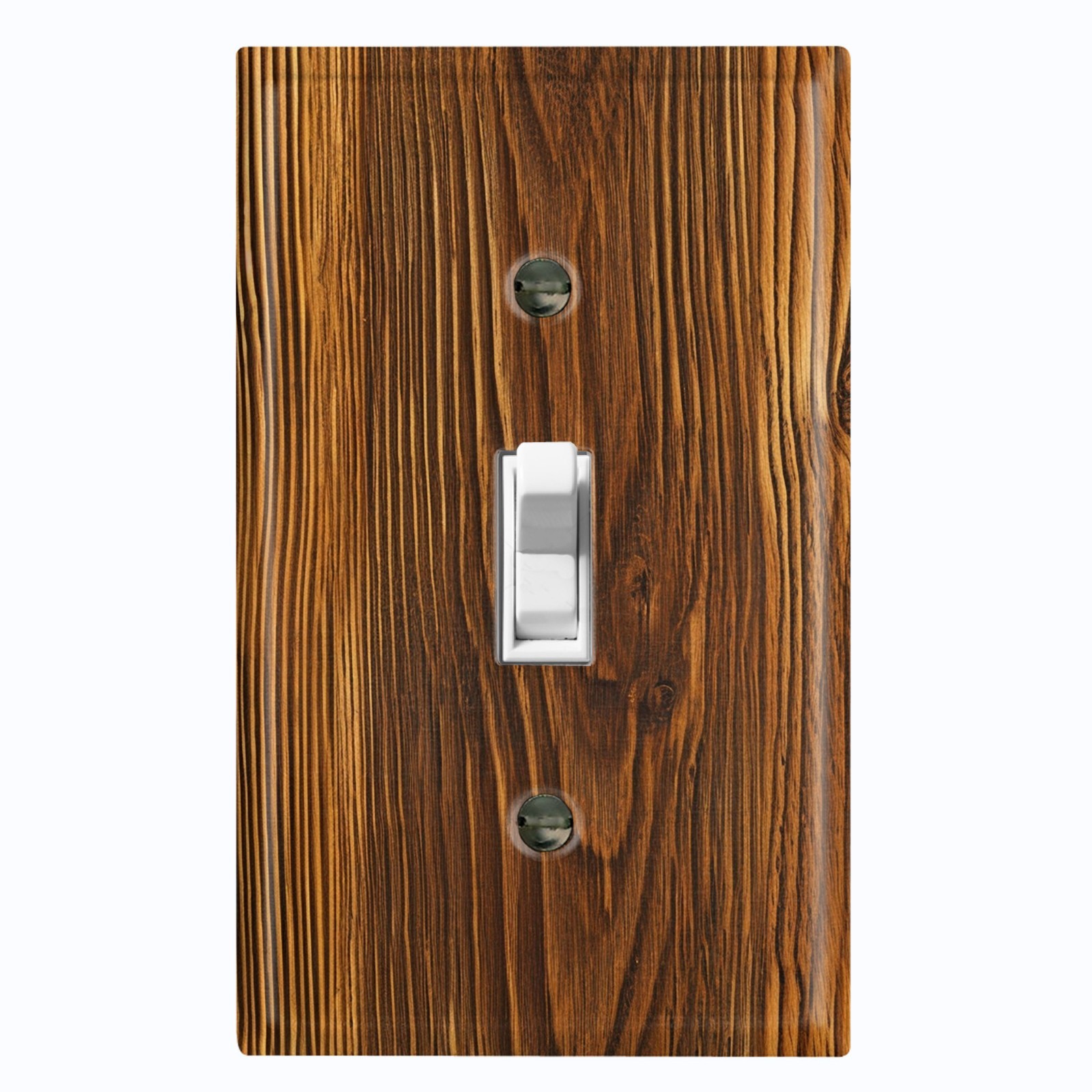 Metal Light Switch Outlet Cover Wall Plate Rustic Tree Plank Wood PRINT FOS162 gallery