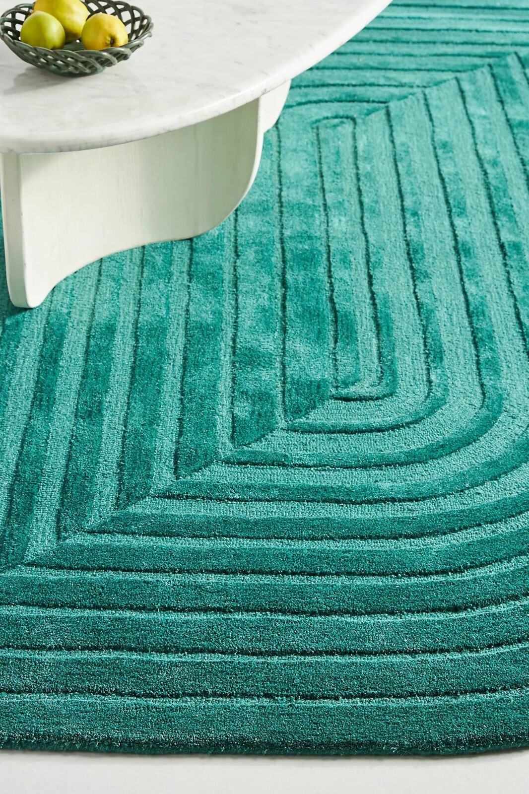 Tonya - Green, Hand-Tufted Wool & Viscose Soft Area Rug Carpet, 5x8, 6x9, 8x10 gallery
