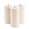 VEVOR 3 Pack Unscented Pillar Candles 65 Hours Long Burning Christmas White gallery