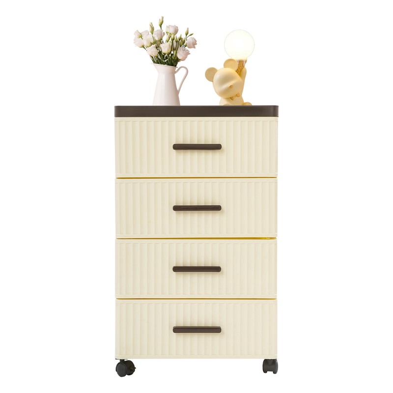 PP 4 Tier Drawer Storage Organizer, Storage Cabinet with 4 Universal Wheels gallery