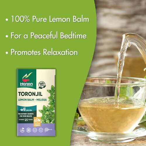 Hanan Peruvian Secrets Lemon Balm Tea (Toronjil)- 1 Pack of 25 Teabags of Herbal gallery