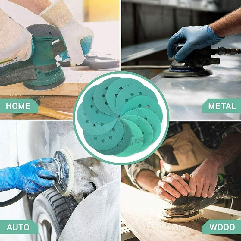 400-10000 Grit Wet Dry Hook Loop Orbital Sander Paper Round Sanding Discs 5inch gallery