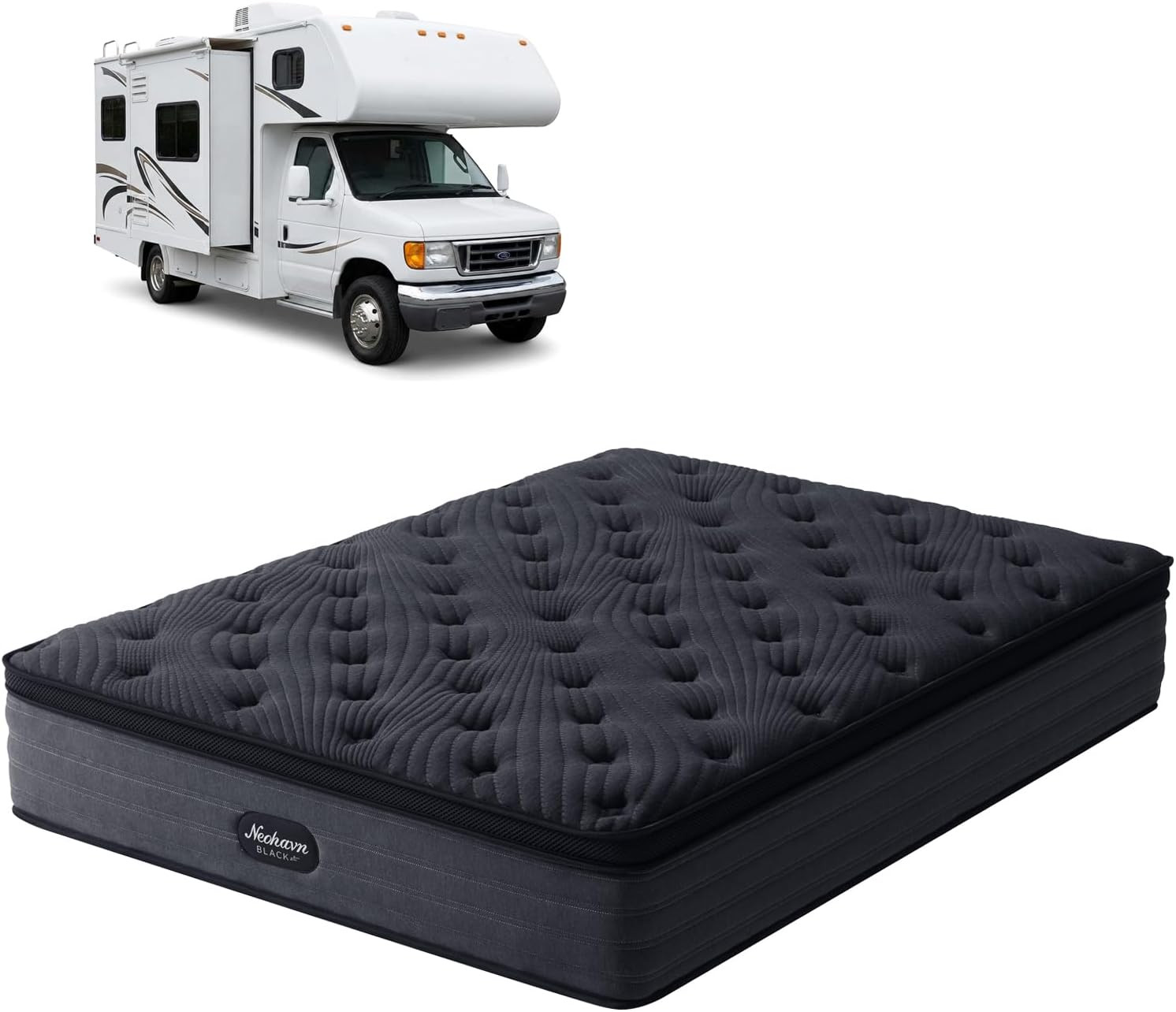 Short Queen Mattress,12 Inch Cooling Gel Memory Foam - Medium Firm Hybrid RV Mat gallery