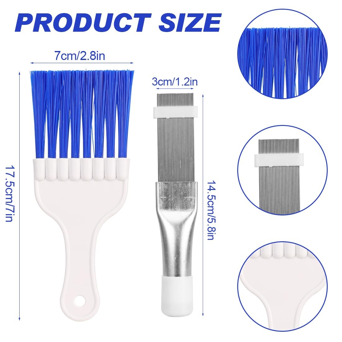 YSYONM Air Conditioner Condenser Fin Cleaning Brush Stainless Steel Coil Cond... gallery