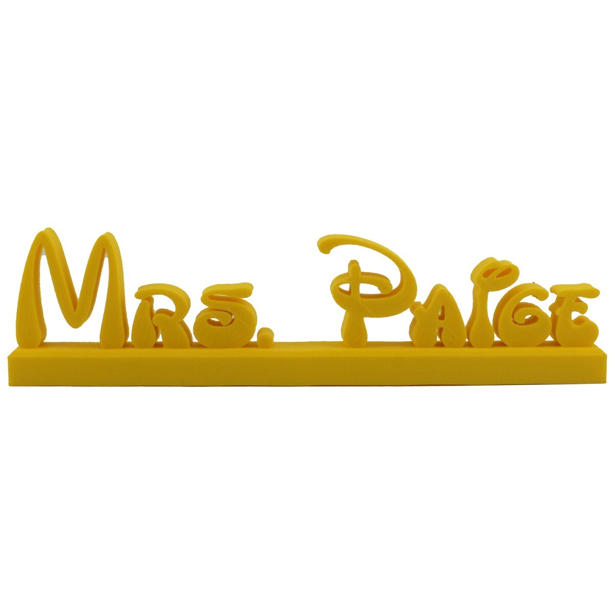 3D Printed Custom Name Plate for Teachers, Friends or Employees gallery
