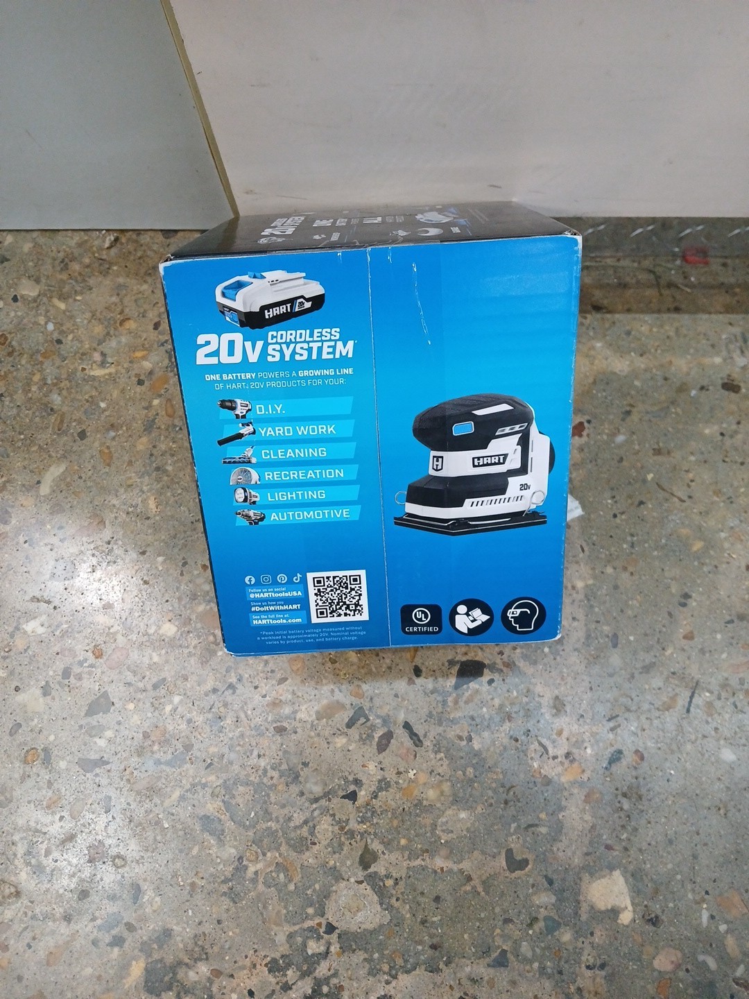 HART 20-Volt Cordless 1/4 Sheet Sander & Dust Bag (Battery Not Included) gallery