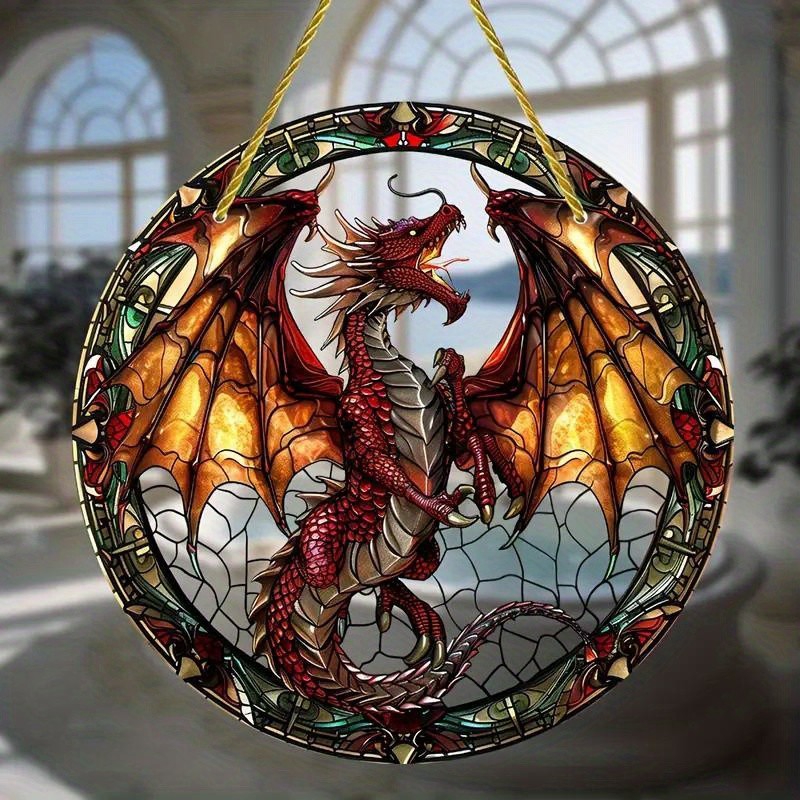 Fantasy Dragon Acrylic Window Hanging Sun Catcher Gift For Dragon Lovers gallery