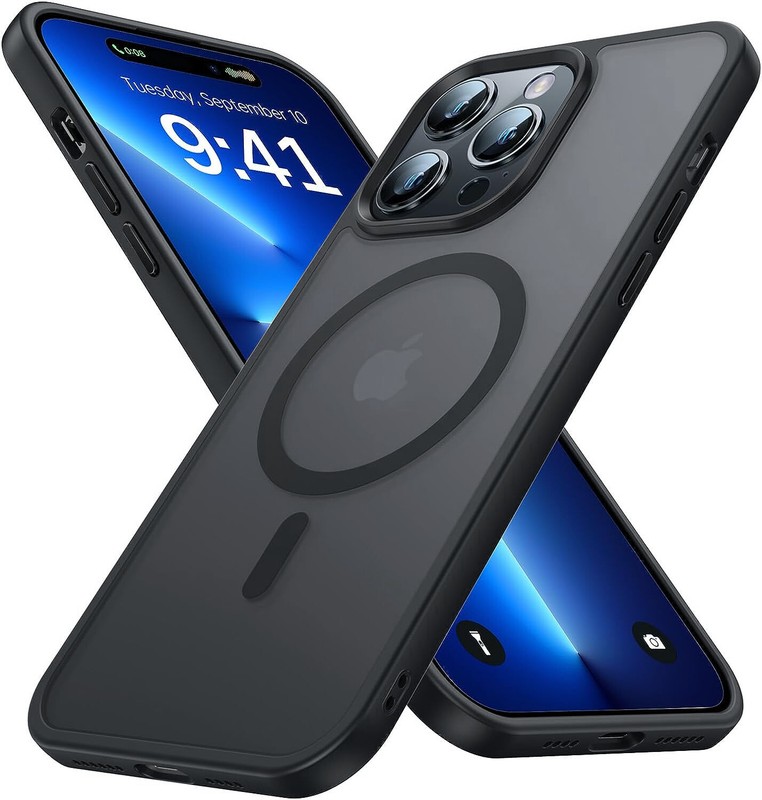 For iPhone 16e 15 14 Plus 13 12 11 Pro Max Frost Case Mag Safe Shockproof Cover