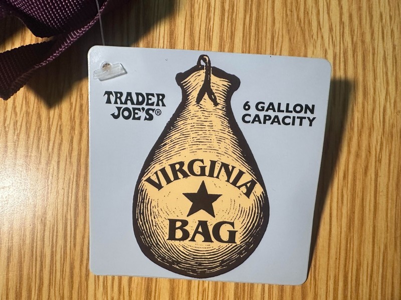 Trader Joe’s Virginia Reusable State/Region Tote Polypropylene Bag 6 Gallon gallery