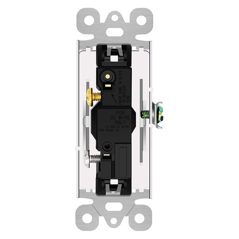100 Pack 15A Decora Rocker Single-Pole Light Switch Wall Residential Grade Home gallery
