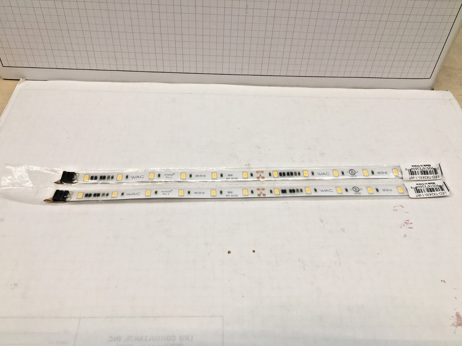 WAC InvisiLED PRO II 1ft Tape Light 3000K, Soft, White, LED-TX2430-1-WT - 2 ea. gallery