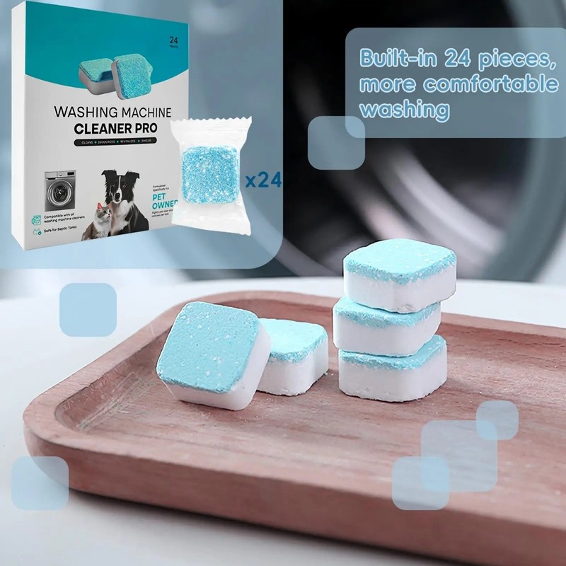 Uproot Clean Washing Machine Cleaner Tablets - 24 Pack for a 12 Month Supply. Fo gallery