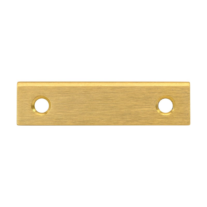 Modern Edge Pull 1-31/32" (50mm) Center To Center Cabinet Handle in Satin Gold gallery