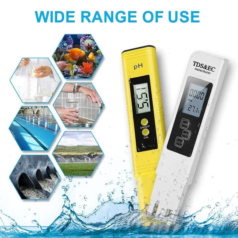 2Pcs Digital LCD PH Meter Pen +TDS EC Water Purity PPM Temperature Tester_Tool gallery