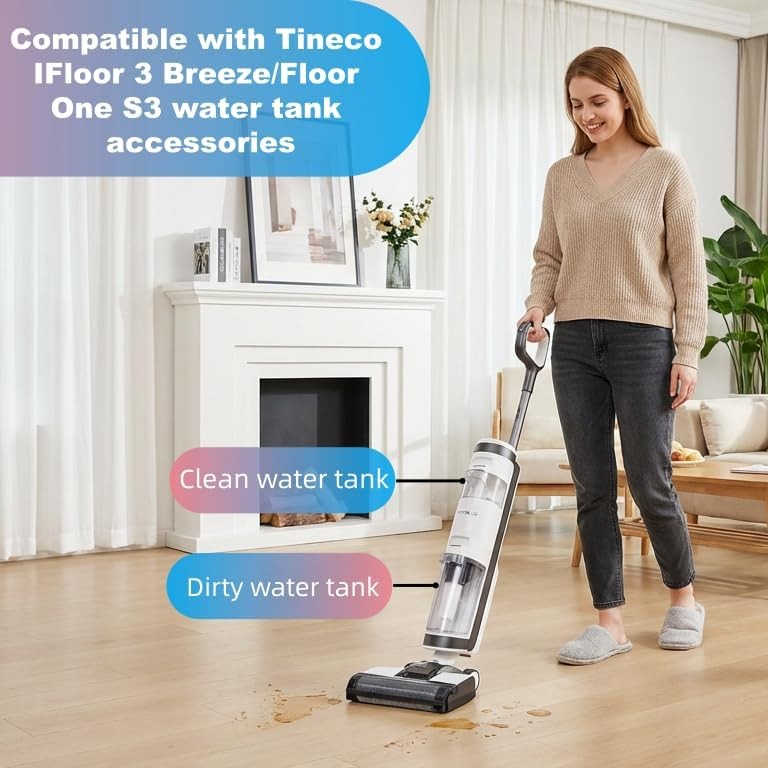 Clean Water Tank Compatible for Tineco Floor One S3/ Ifloor 3 Breeze,Replacement gallery