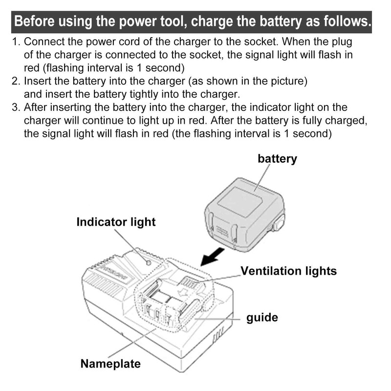 14.4V- 18V For Hitachi Electrical Drill BSL1415 BSL1420 lithium Battery Charger gallery