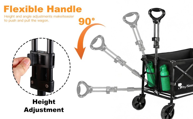 250lbs Collapsible Wagon Foldable Lightweight Heavy Duty Utility Beach Fold Cart gallery